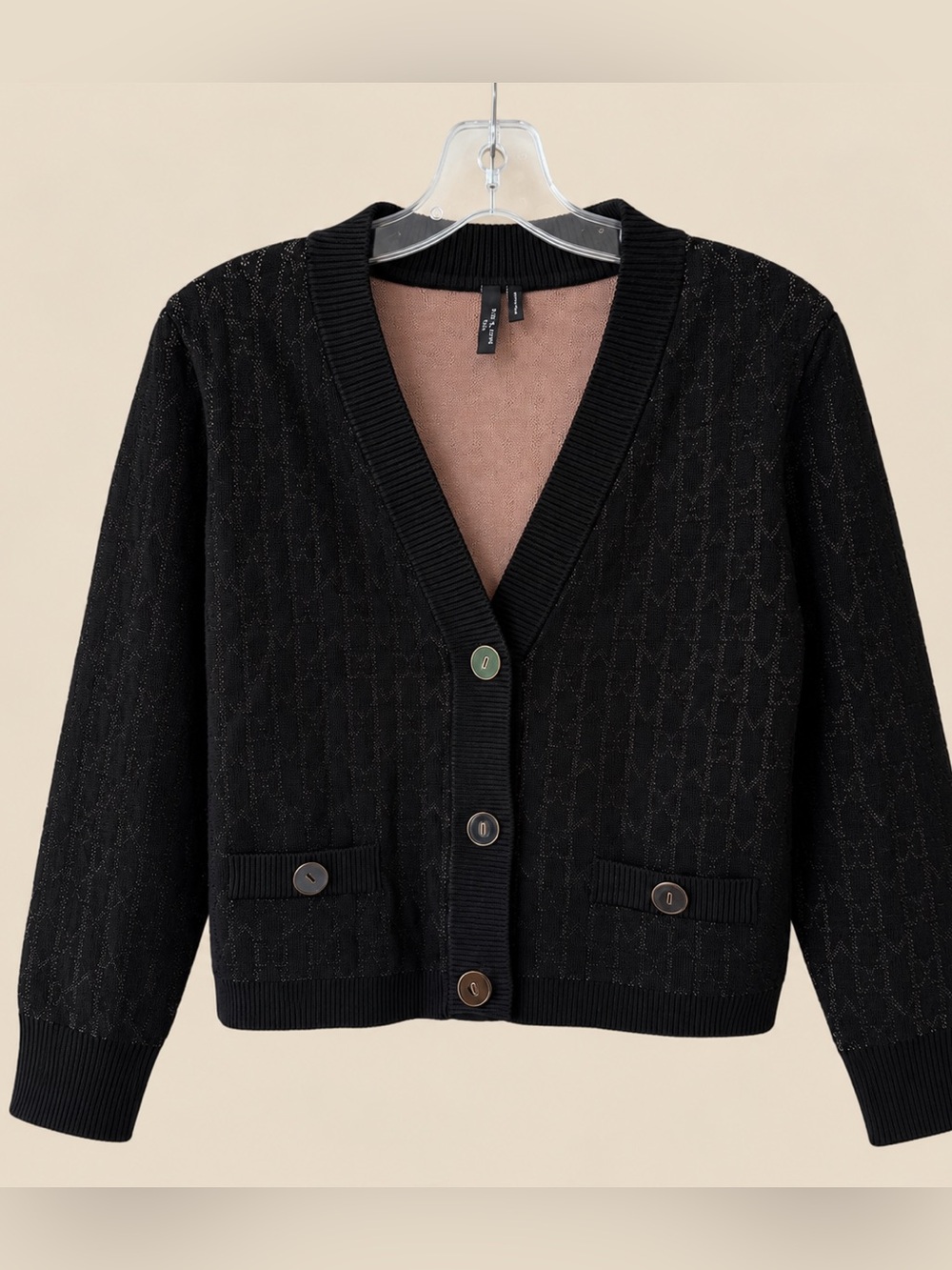 Marciano by Guess Monogram Button Cardigan L